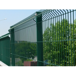 Panel ogrodzeniowy 3D wymiary : 2500x1230 mm drut fi 5 mm RAL 6005